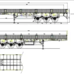 3 Axles Side Wall Semi Trailer