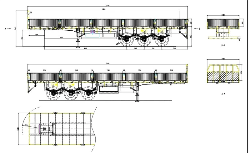 3 Axles Side Wall Semi Trailer 3 Axles Side Wall Semi Trailer