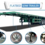 50 Ton 40ft Flatbed Trailer for Excavator