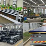 3 Axle 40ft Flatbed Cargo Semi Trailer