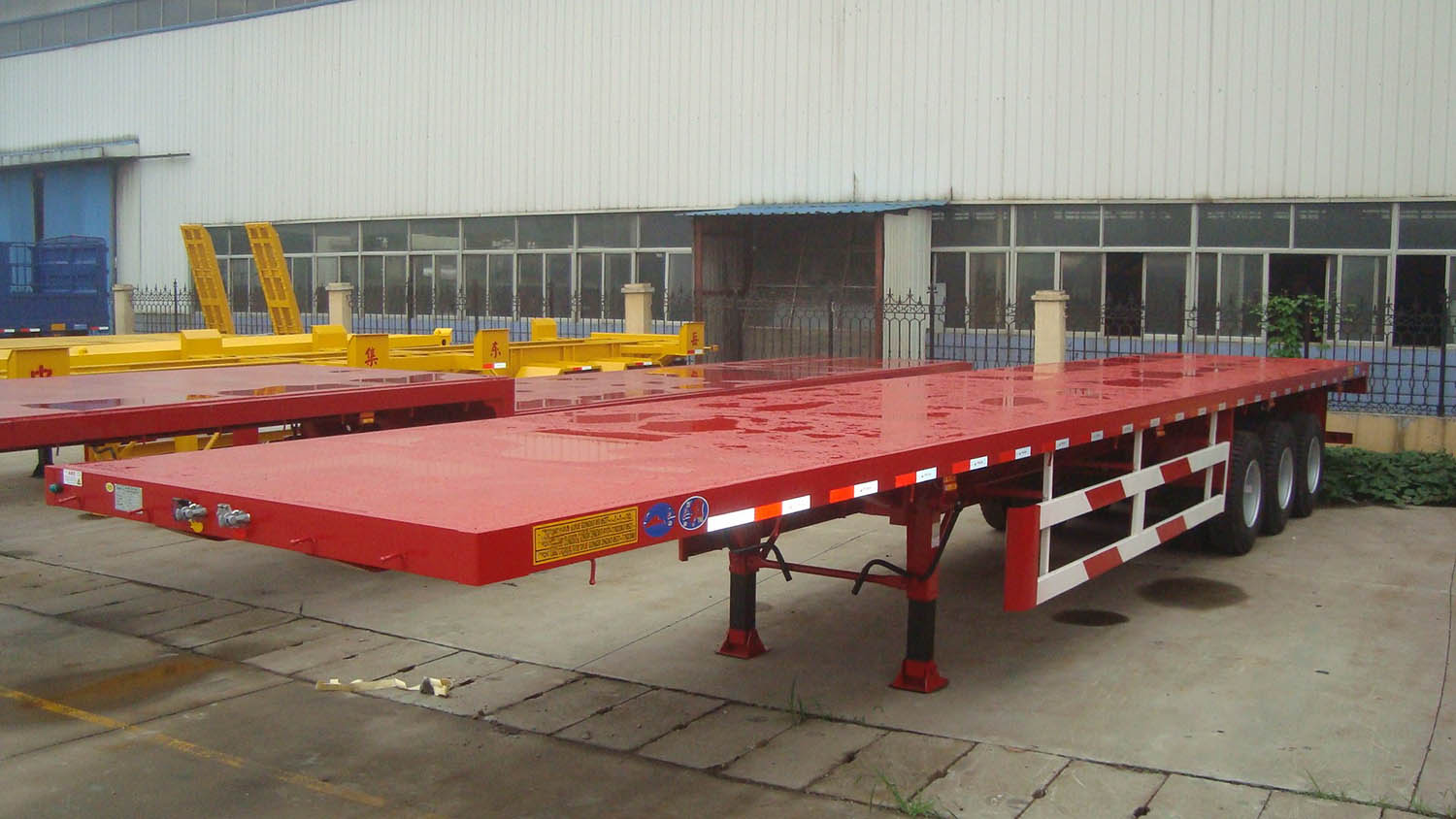Flatbed container trailer Flatbed container trailer