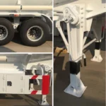 Semi-remorque citerne à carburant en acier au carbone 50000L à vendre