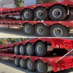 2-Axle 30 Ton 45ft Lowbed Trailer for Machinery