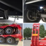 Excavator Transport Lowbed Trailer 30-150 Ton