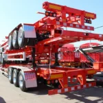 3-Axle 28 Ton 20ft Skeleton Container Trailer