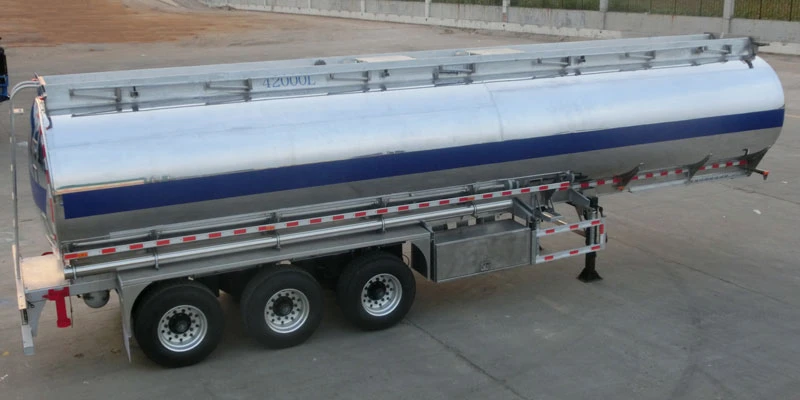 Stainless Steel Fuel Tank Trailer for Sale Stainless Steel Fuel Tank Trailer for Sale
