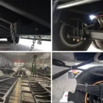 3 Axle Hydraulic Lowbed Semi Trailer for Sale