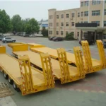 2-Axle 30 Ton 45ft Lowbed Trailer for Excavator