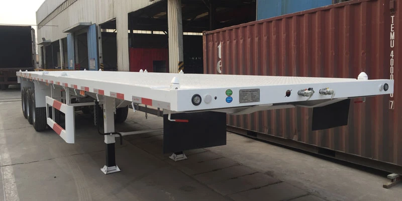 3 Axle 40ft Flatbed Semi Trailer with Twist Lock 3 Axle 40ft Flatbed Semi Trailer with Twist Lock