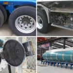 Semi-remorque citerne à carburant pétrolier en acier au carbone 50000L