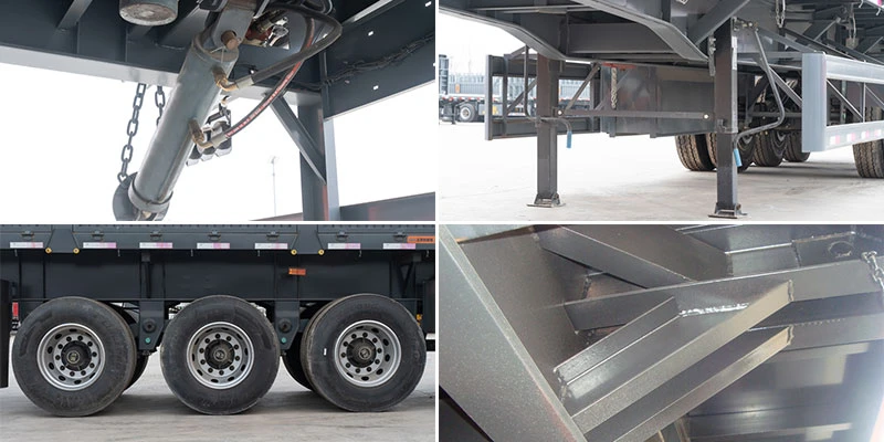 30-50 Ton Side Dump Semi Trailer in Africa 30-50 Ton Side Dump Semi Trailer in Africa