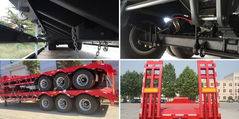 80 Ton Lowbed Trailer With Widened Parts 80 Ton Lowbed Trailer With Widened Parts